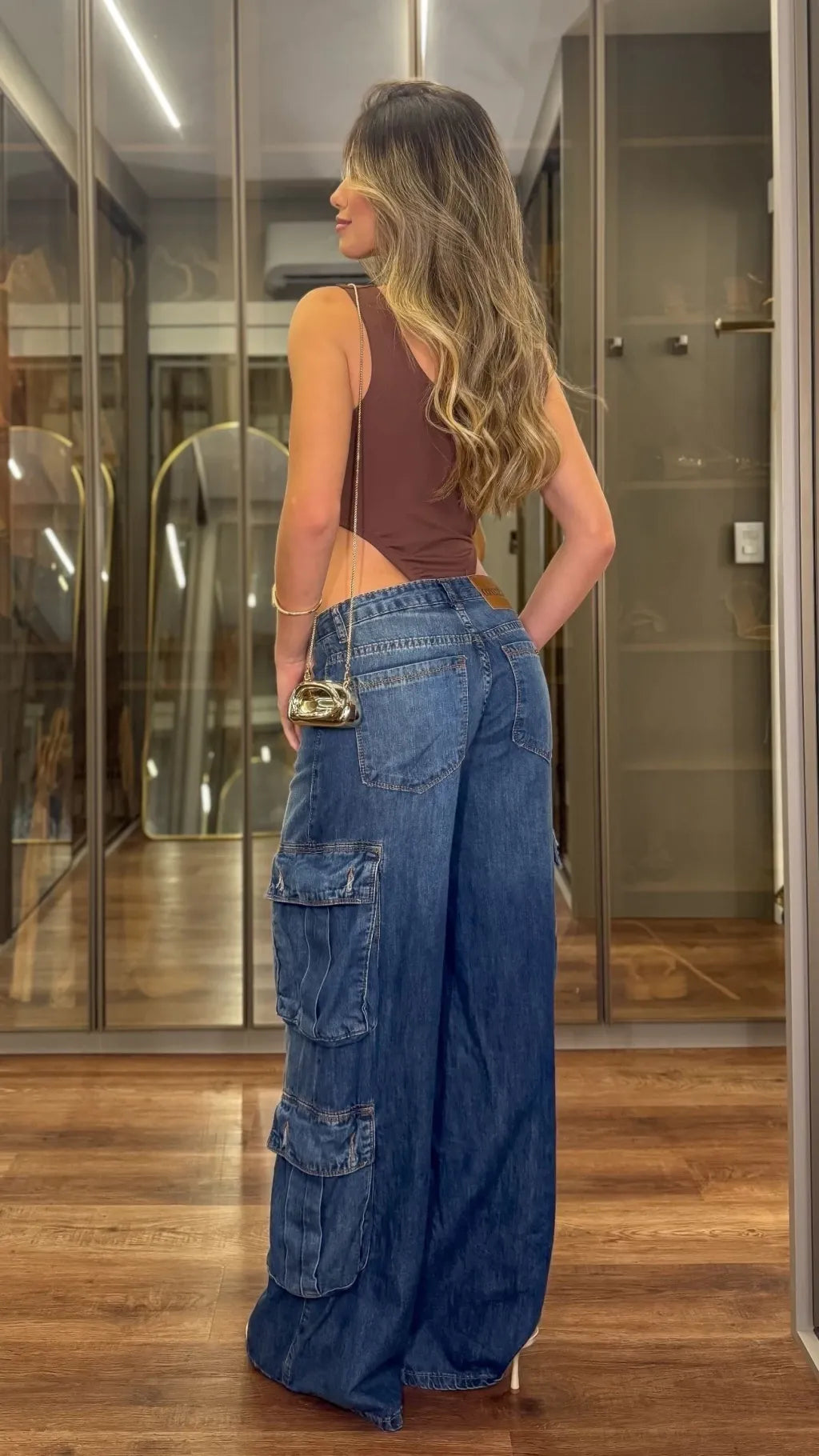 CALÇA JEANS CARGO - Imagem 2